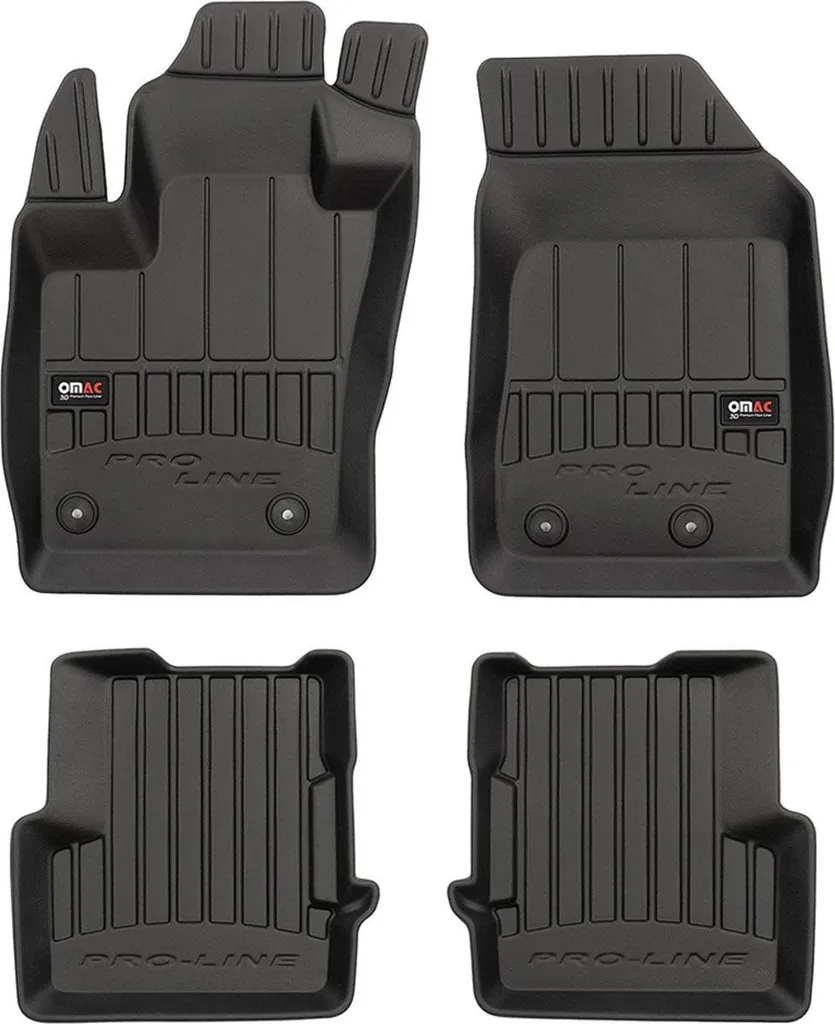 Set Tappetini Su Misura Jeep Renegade (2014-2024) Gomma TPE Nera