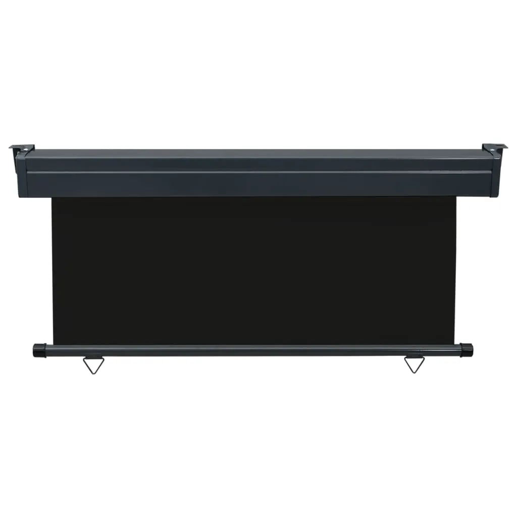 Store latéral balcon noir 175x250 cm - Toile robuste et anti-UV opaque - 4