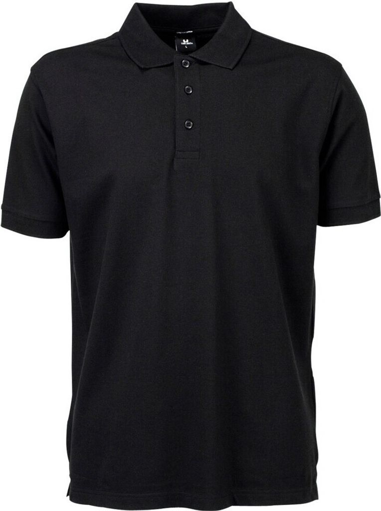 Tee Jays Herren Luxus Sport Polo Shirt BC4564 (S) (Schwarz)
