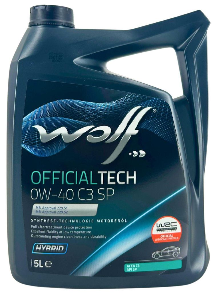 Wolf OfficialTech 0W-40 C3 SP 5 Liter (1052104) Produktbild 