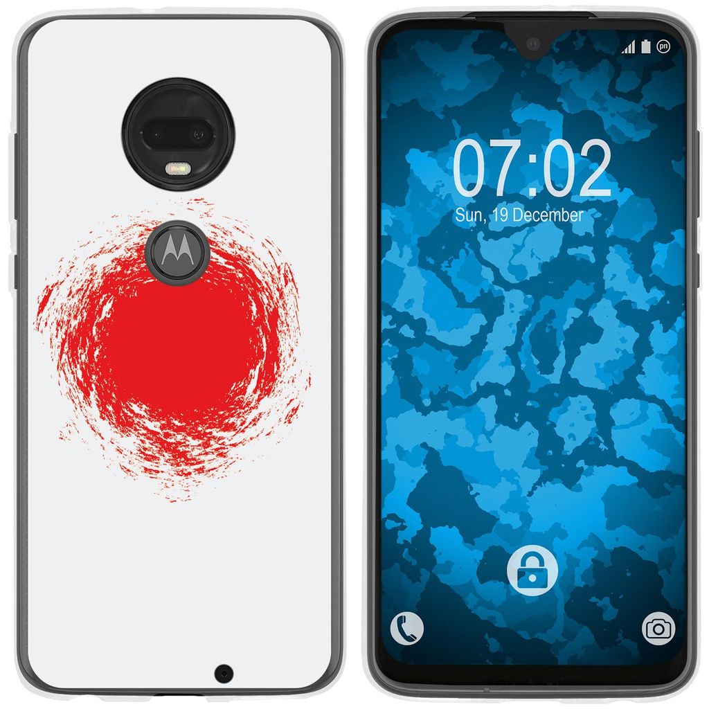 PhoneNatic Case kompatibel mit Motorola Moto G7 Plus Silikon-Hülle WM Japan M7