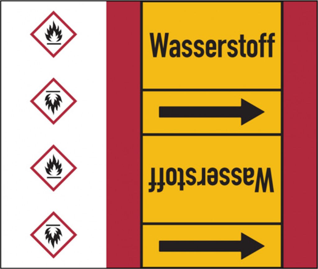 Dreifke Rohrleitungsband, Wasserstoff, Rolle = 33 m | Folie selbstklebend | ...
