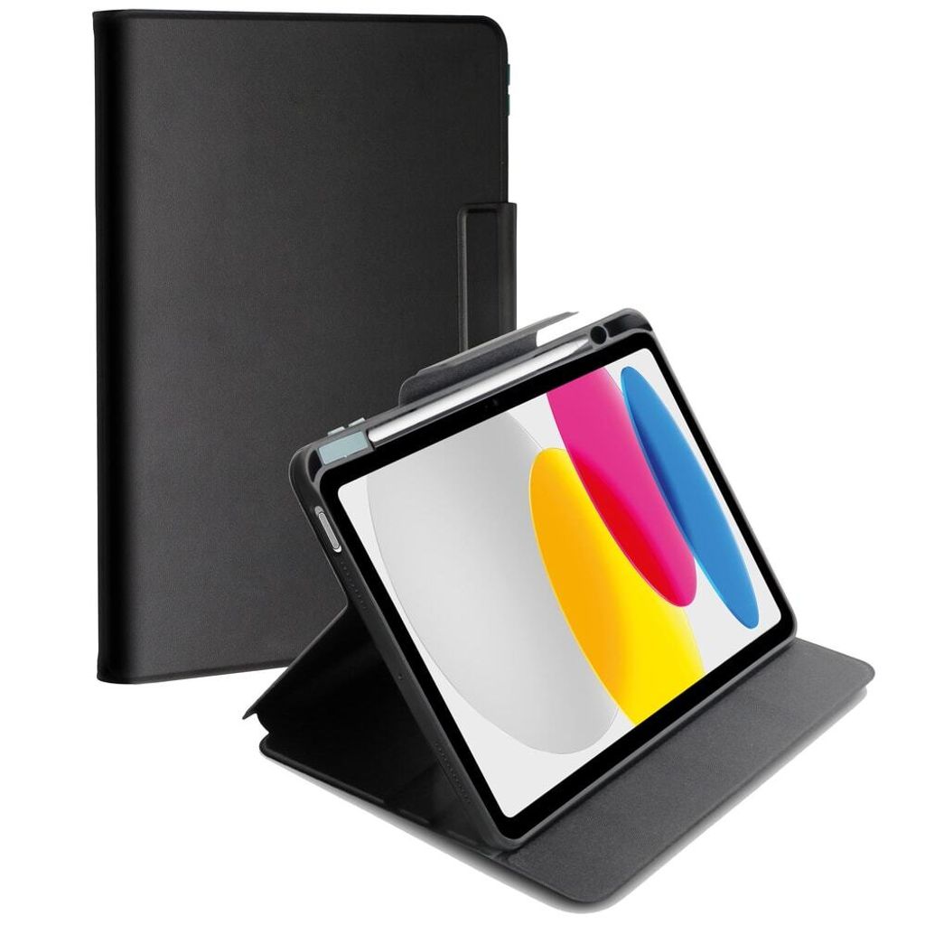 PREMIUM FOLIO Case für iPad 10.2 Zoll (8-9. Gen.), schwarz, inkl. Stifthalter, 1.5m Drop-Protection (63599)
