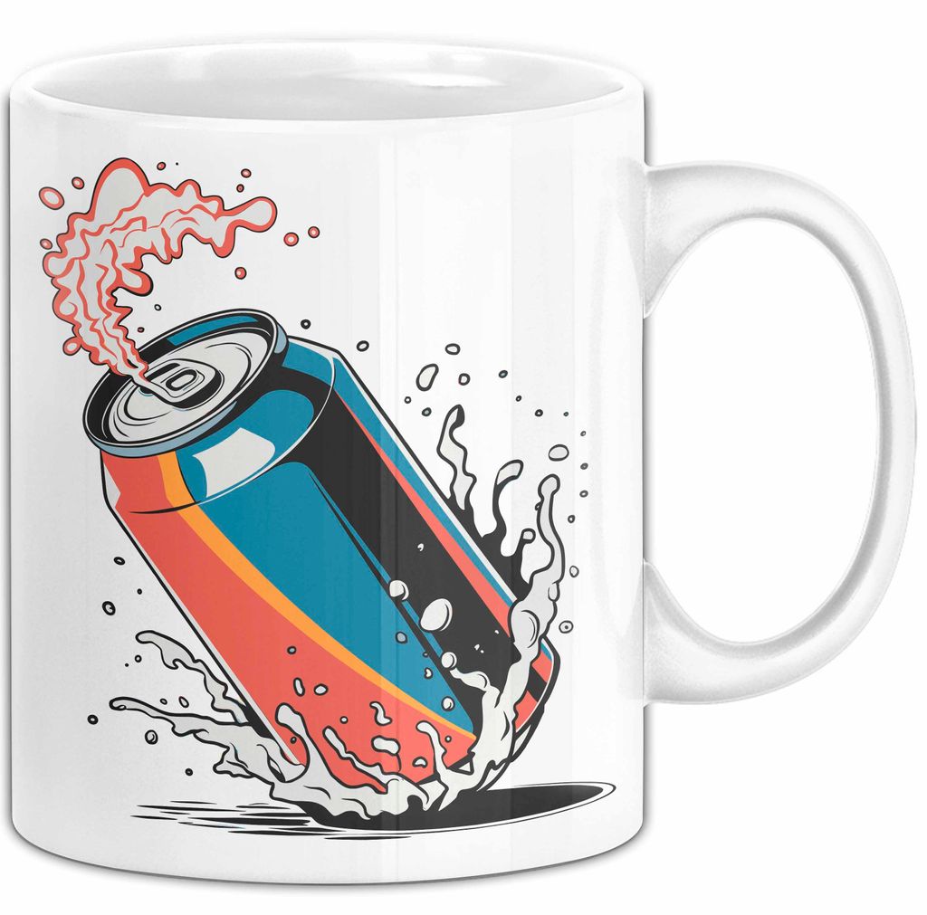 Softdrink Fan Tasse Geschenkidee für Limo und Cola Liebhaber (Weiß)