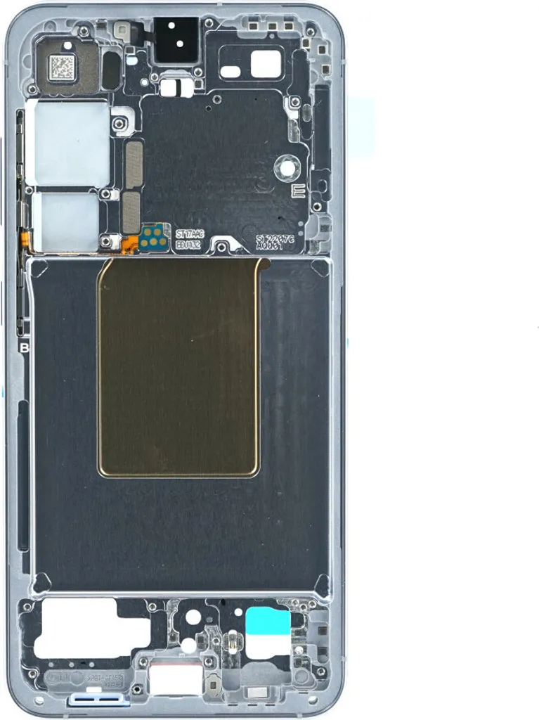 Réparer un châssis de Samsung Galaxy S24 bleu : cadre central original