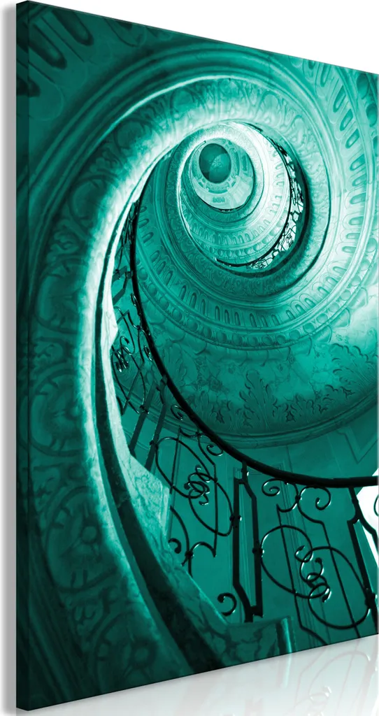 Quadro su tela italiano - Spirale architettonica (1 parte) verticale 40x60 cm Città d-B-0298-b-a - 1