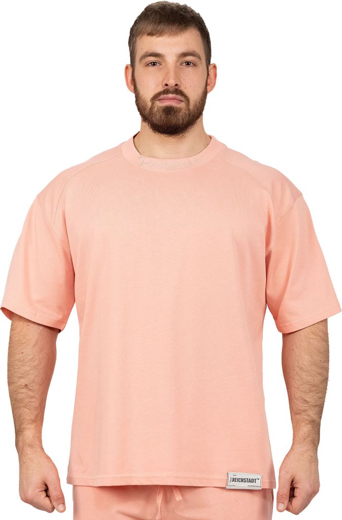 Reichstadt relaxed fit T-Shirt Herren Old Pink XXL - S-23RS041