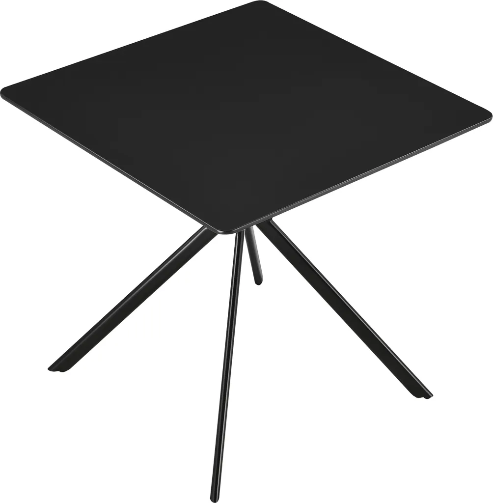 Petite table de salle à manger noire 78 cm pour optimiser l'espace