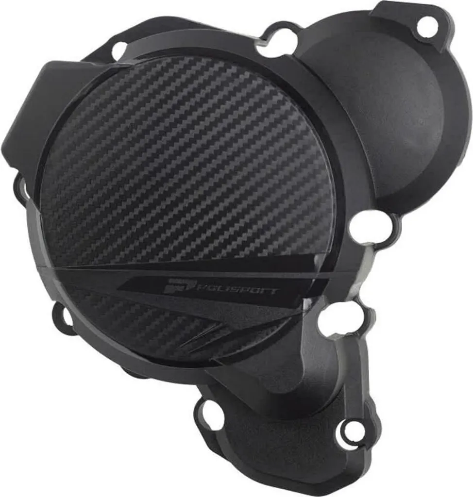 Couvercle d'allumage Polisport noir pour l'entretien et protection moto