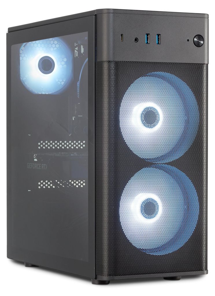 ERAZER Recon P40 Core Gaming PC (Core Ultra 5, GeForce RTX 5060 8GB GDDR7, 16GB DDR5 RAM, 1TB SSD, Windows 11 Home)