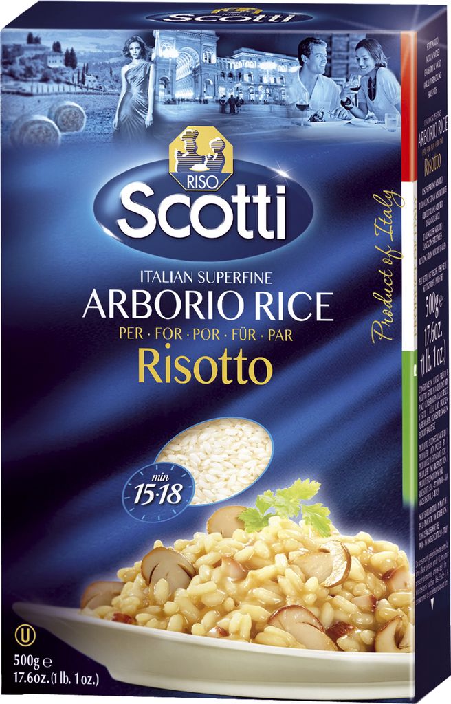 Riz Arborio, riz à grain rond, 500 g Image du produit 