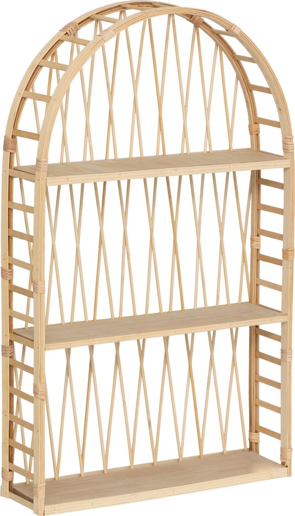 Scaffale da parete "anahi" in bambù beige 74x45 cm  - Immagine del prodotto 