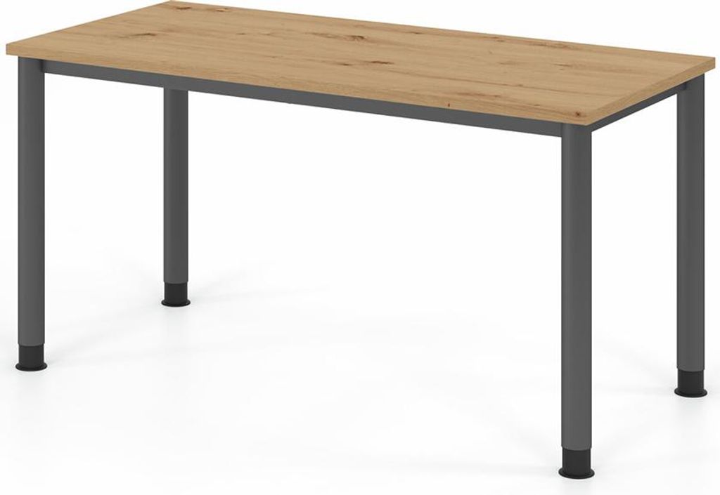 Büro Mini-Office Schreibtisch 140 x 67,2 cm Modell HS614 R=Asteiche