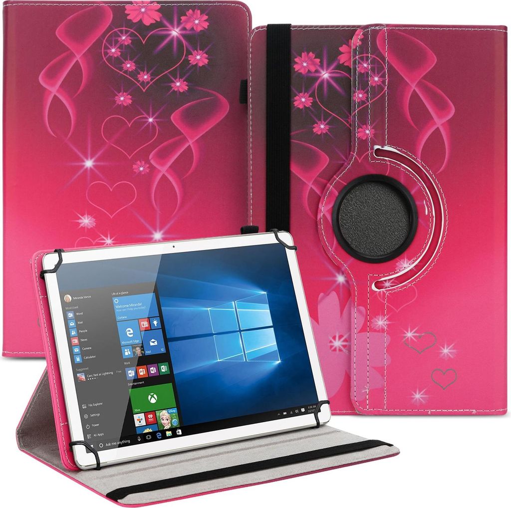 Tablet Tasche für Samsung Galaxy Tab S6 Lite Hülle Case Schutz Cover 360 DrehbarFarbe:Motiv 24