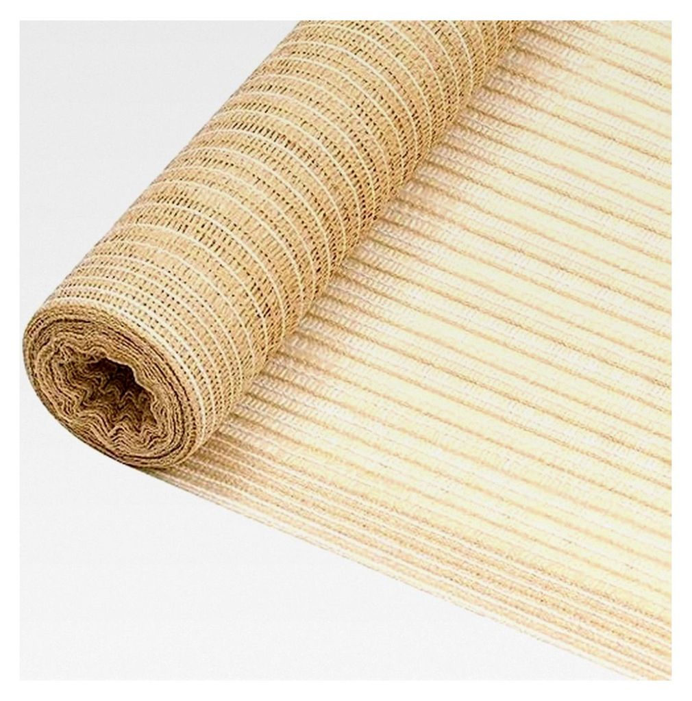 Terrassenschirm und Zaunblende Beige 1,8 x 50 m HDPE 150 g/m² für Außenbereiche