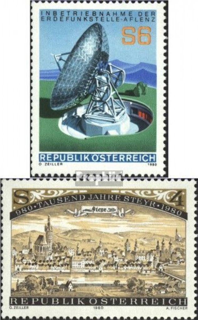 Briefmarken Österreich 1980 Mi 1644,1645 (kompl.Ausg.) gestempelt Sondermarken