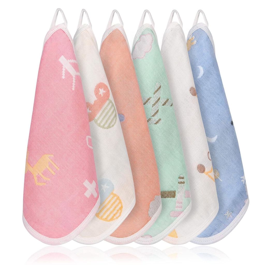 Baby Musselin Waschlappen, 6 Stš¹ck Baumwolle Baby Produktbild 
