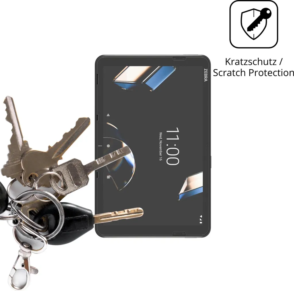 dipos I 2X Pellicola Protettiva Opaco Compatibile con Zebra TC51
