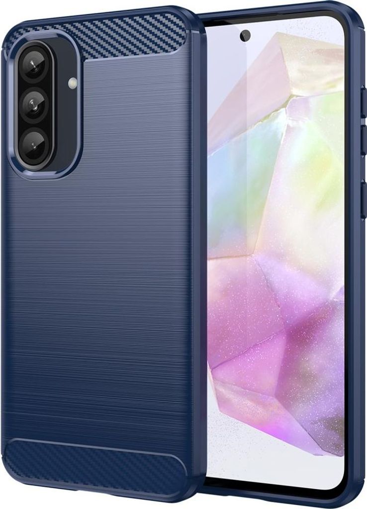 Samsung Galaxy A36 / A56 Hülle - Coverup Armor Brushed TPU Back Cover - Blau