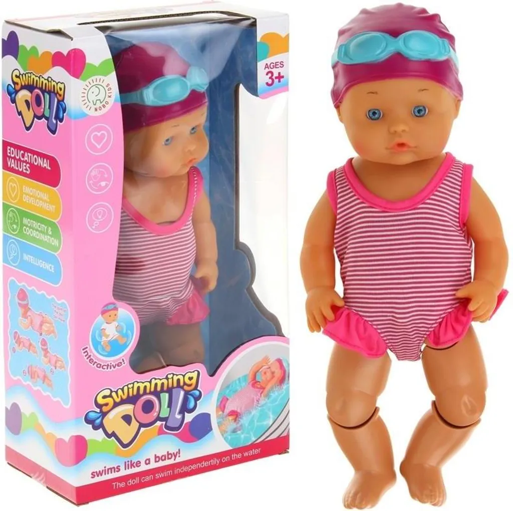 Poupée de bain flottante et interactive - Modèle étanche sans piles