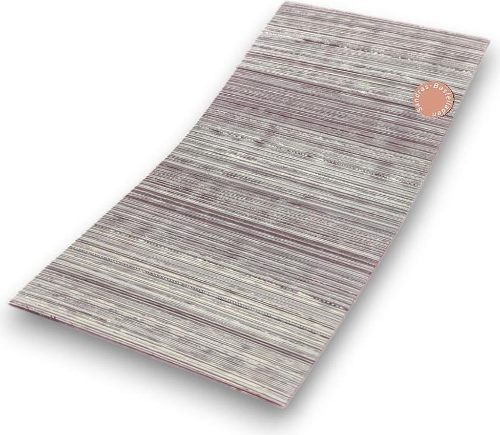 Sandras-Bastelladen - Handbemalt Schraffur - Kerzen Verzierwachsplatte - 200 x 100 x 0,5mm Rotbraun