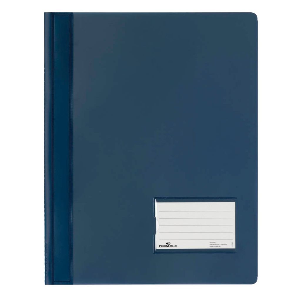 Durable 10 Schnellhefter DURALUX Kunststoff dunkelblau DIN A4