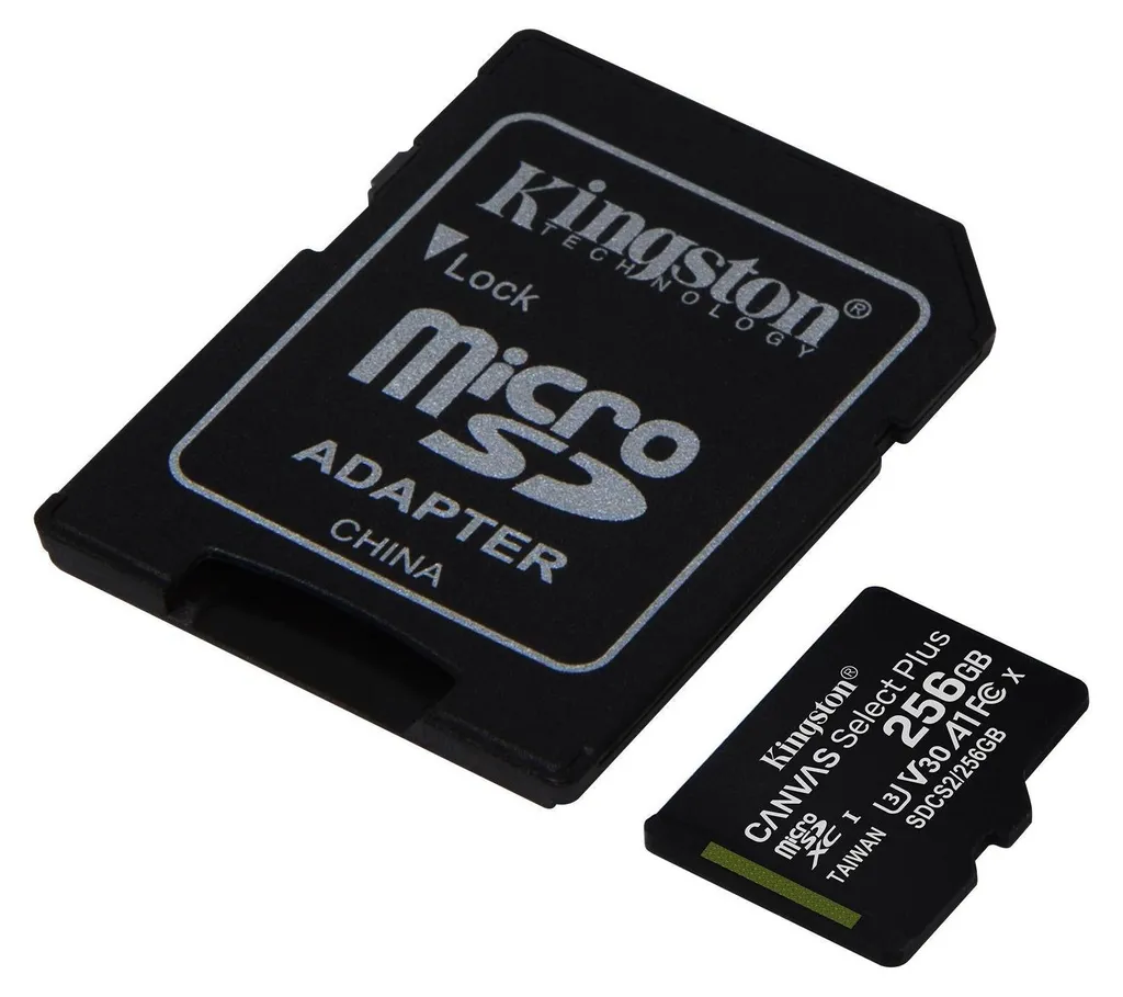 MicroSDXC 256Go Vitesse 100MB/s Kingston Canvas Select Plus U3 V30 - 2