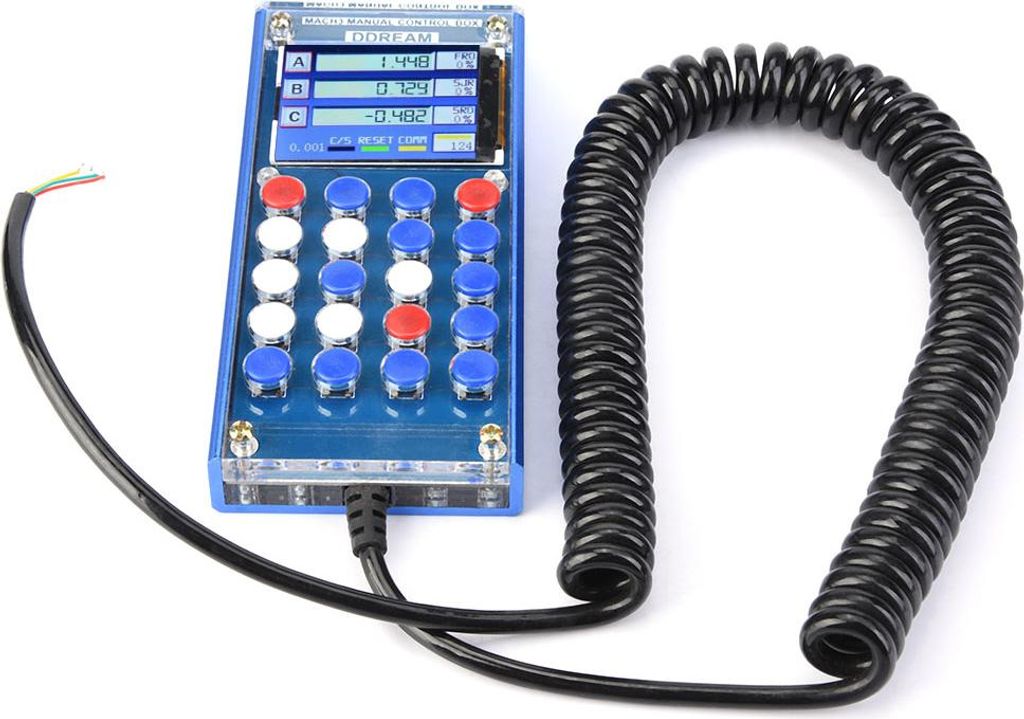 6-Achsen Mach3 Digital-LCD-Display, Handsteuergerät, CNC-Serielle Schnittstelle