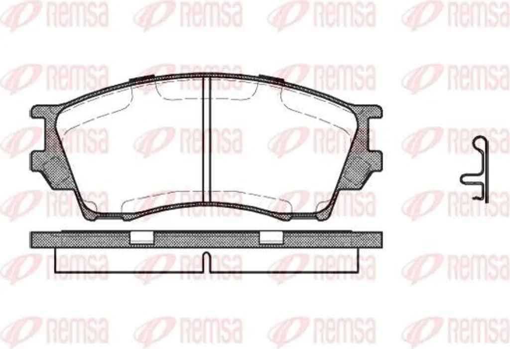 Plaquettes de Frein Haute Performance REMSA 0491.00 - Fiabilité OE Qualité