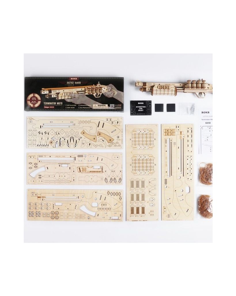Pistolet Bois 3D Puzzle - mécanique Maquette pour Enfants de 14 Ans Jeux Construction (Terminator M870) ENEVAOCT - Jeux - Jouets Pistolet Bois 3D Puzzle - mécanique Maquette pour Enfants de 14 Ans Jeux Construction (Terminator M870) ENEVAOCT - Jeux - Jouets