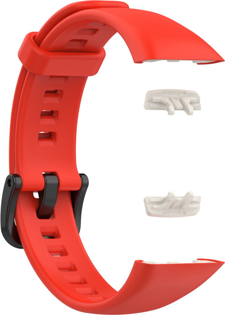 BStrap Silicone Armband für Honor Band 6 / Huawei Band 6, red