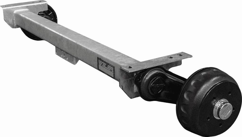 Knott Vgb13M Gebremste Achse Für Anhänger/Autotransporter 1350 Kg 1200 Mm 1550 Mm 5X112