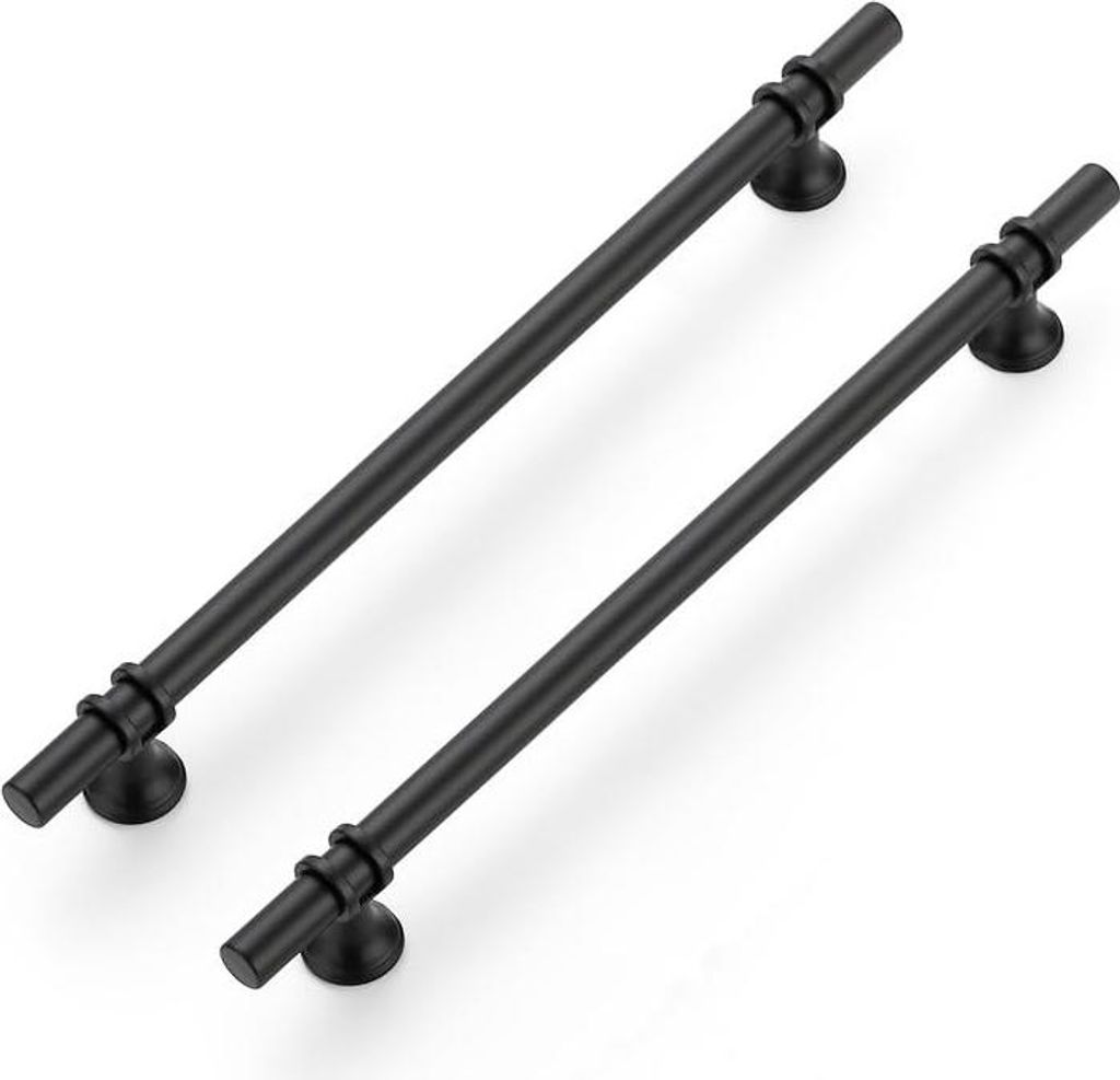 Set von 20 Möbelgriffen - Schwarz - 256 mm - Für Schränke und Möbel