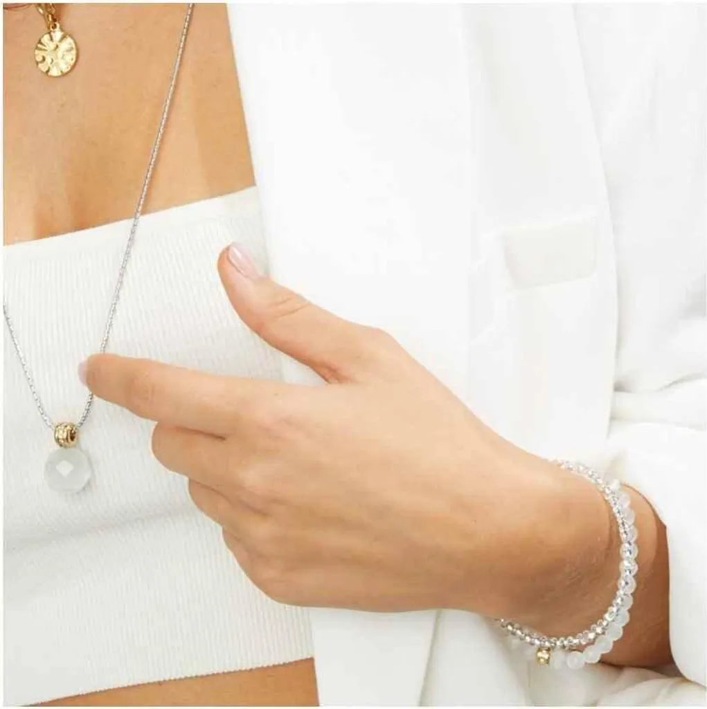 Leonardo Bracciale Donna Ava - Acciaio Inossidabile Placcato Oro Con Perle - 018307