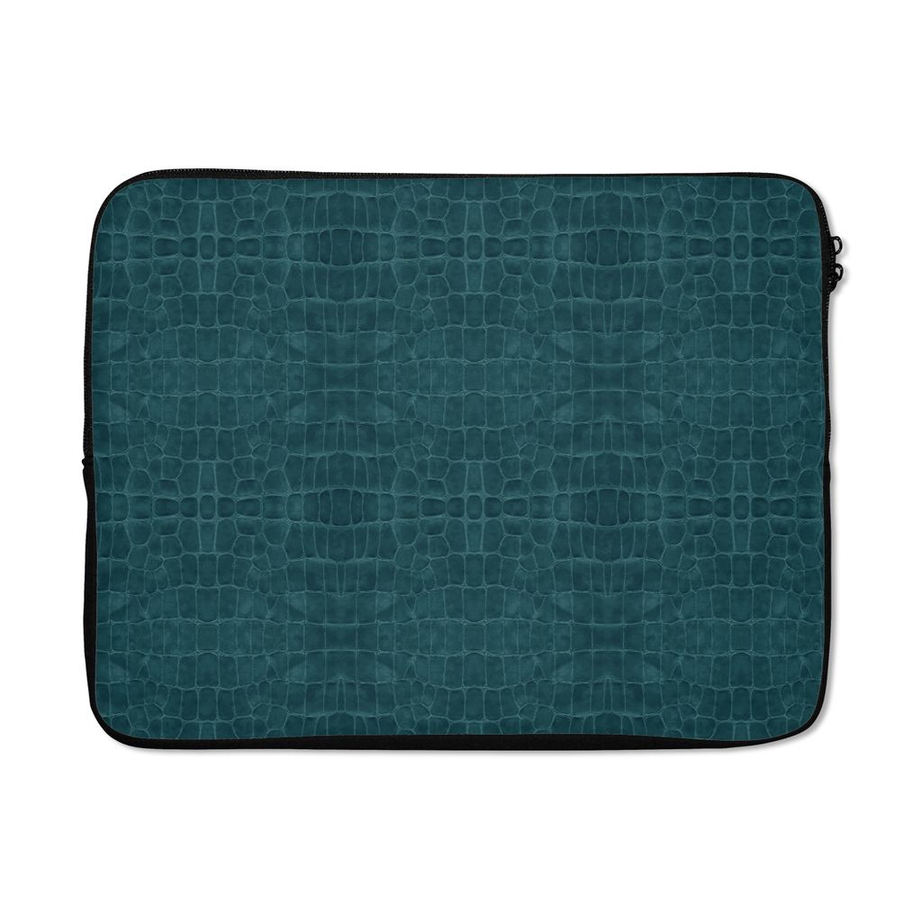 MuchoWow Laptop Hülle 17 Zoll Laptoptasche Leder - Textur - Tierhaut - Zipper - Schutzabdeckung
