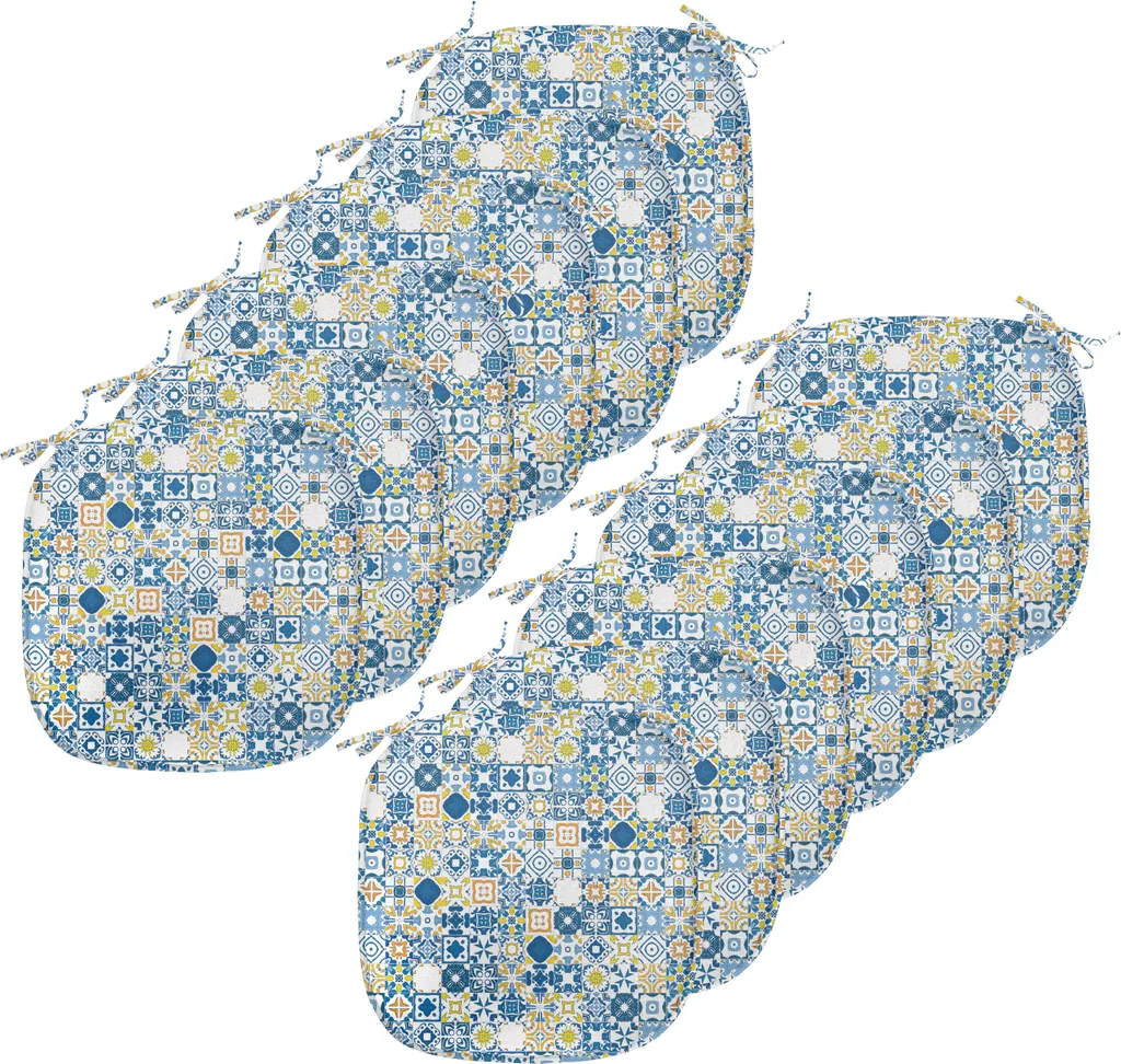 Cuscini Sedie Cucina 40x40 ABAKUHAUS Mosaico Moresco Impermeabili x12