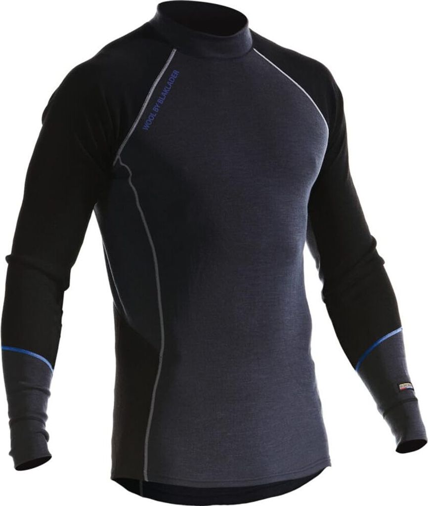 Blakläder Unterhemd warm, grau / schwarz, Uni-Größe: M