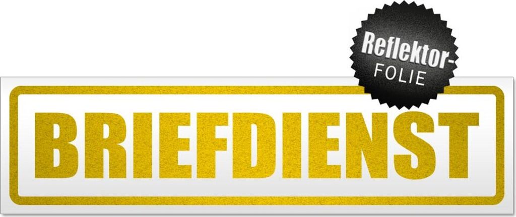 Briefdienst Magnetschild Schild magnetisch