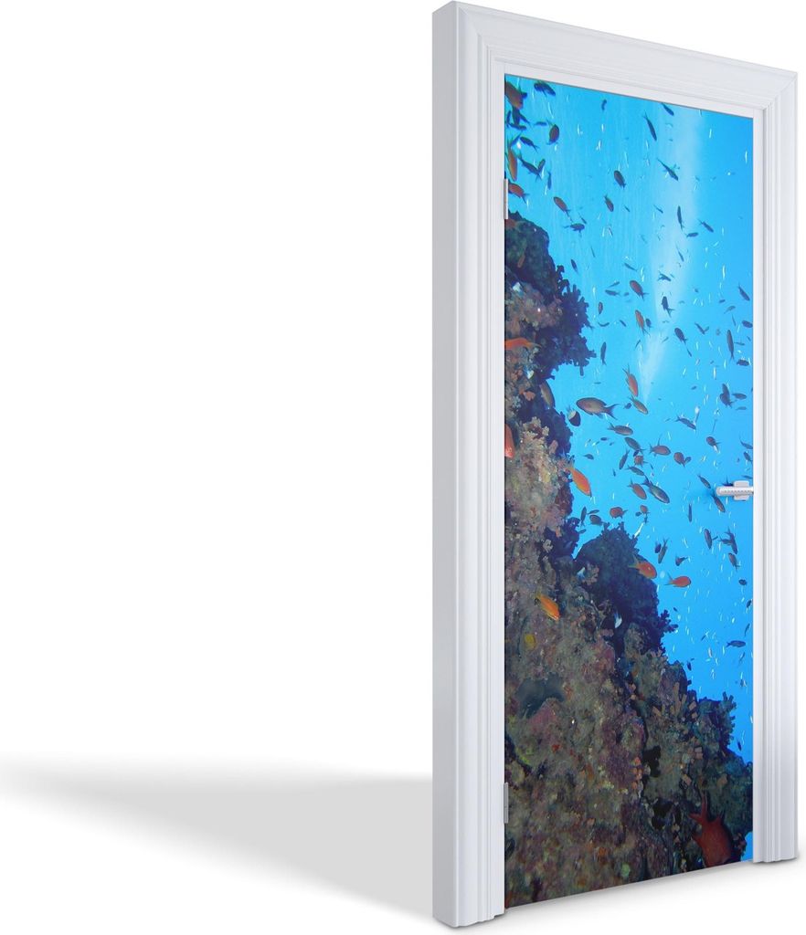 Innentür Folie Modern Selbstklebende Wandsticker Personalisiert - Unterwasserwelt - 75 x 205 cm