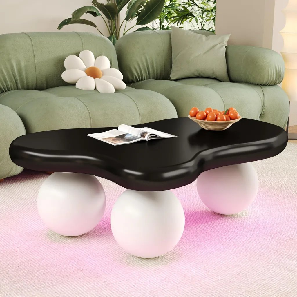 Table basse Fortuna Lai Cloud avec éclairage LED 16 couleurs et design chic - 9