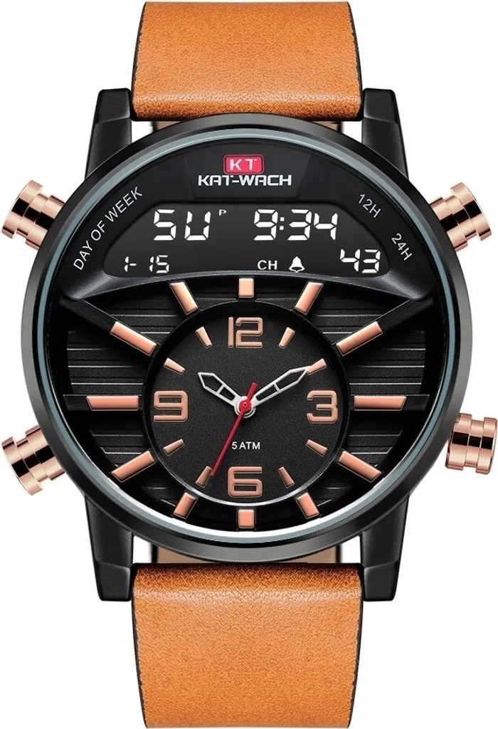 Montre pour homme Kat-Wach Marron clair - Élégance et Style KP14338