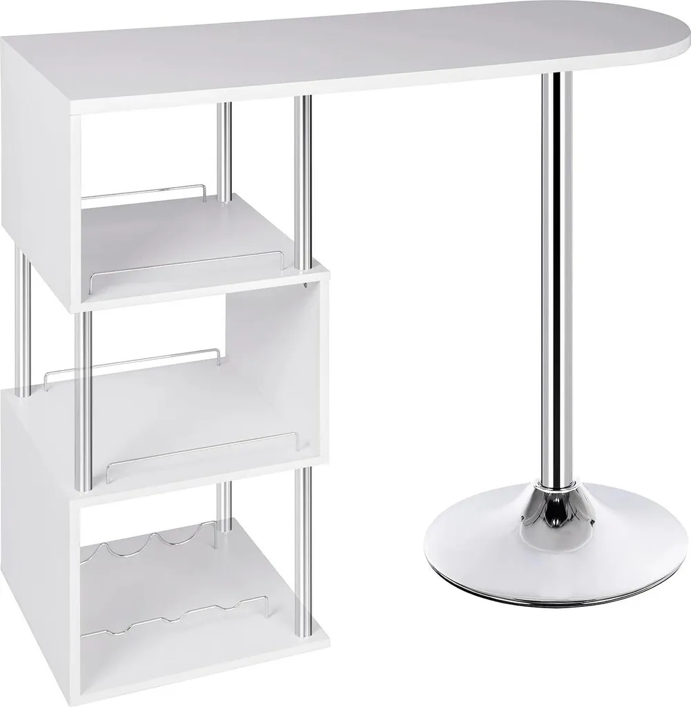 Table de bar compacte pour optimiser la cuisine et ranger la vaisselle