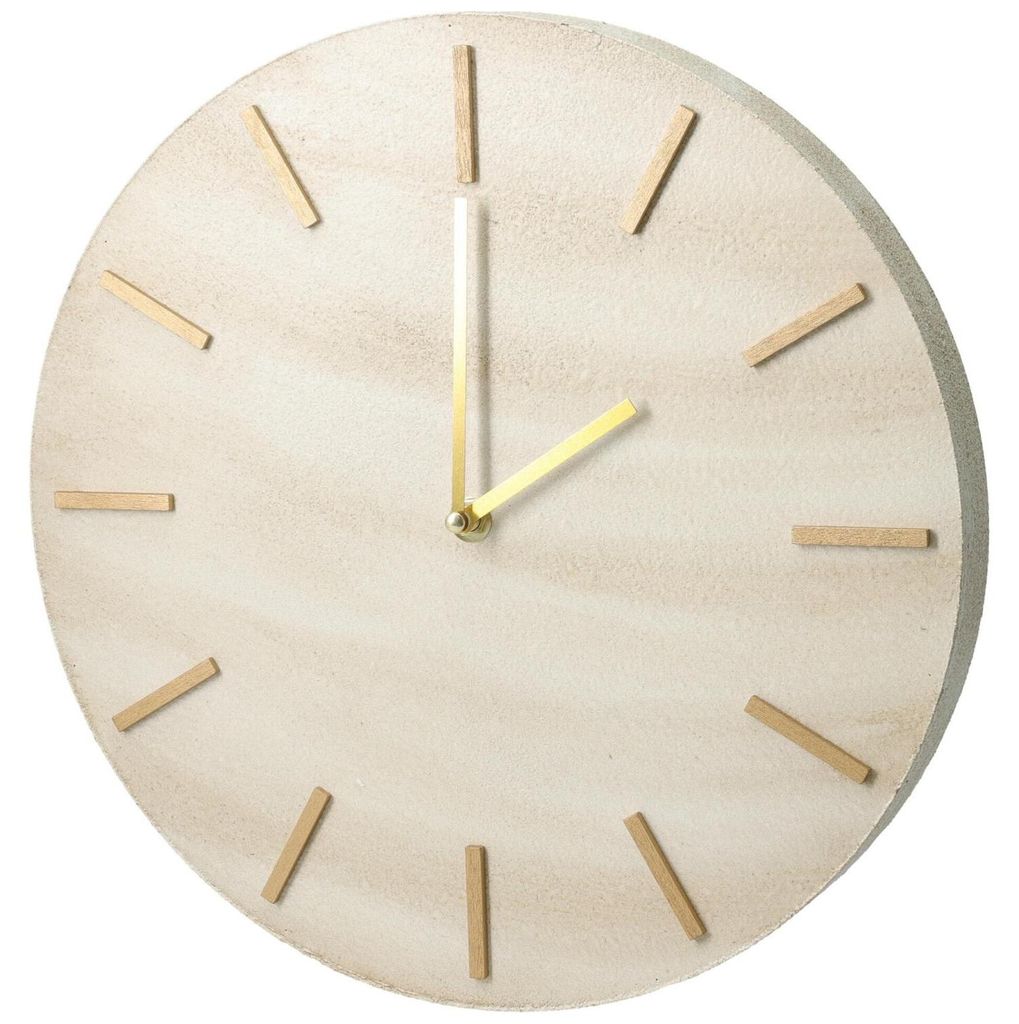 Horloge murale minimaliste SUM, motif marbre, Ø 30 cm Image du produit 