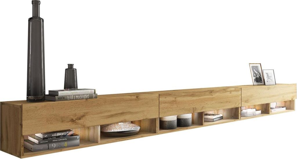 MIRJAN24 TV-Lowboard A300, TV-Tisch mit 3 Klappe, Stehend / Produktbild 