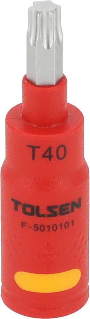 VDE Line Spritzisolierte 2-Komponenten Torx Bit-Nuss T40 – 1/4" - Maxami