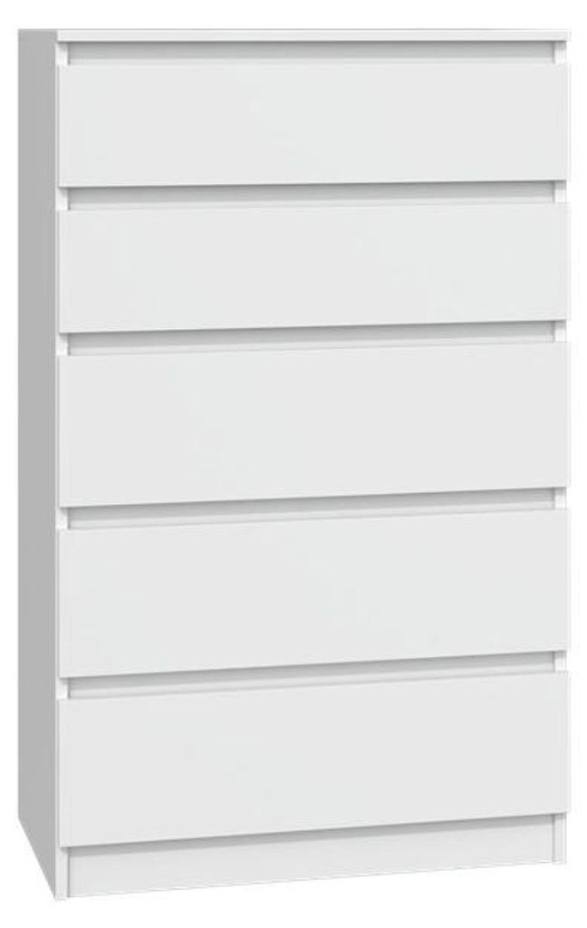 Topeshop M5 BIEL, Bílá, 5 zásuvka/zásuvek, Dřevotřískové Obrázek produktu 