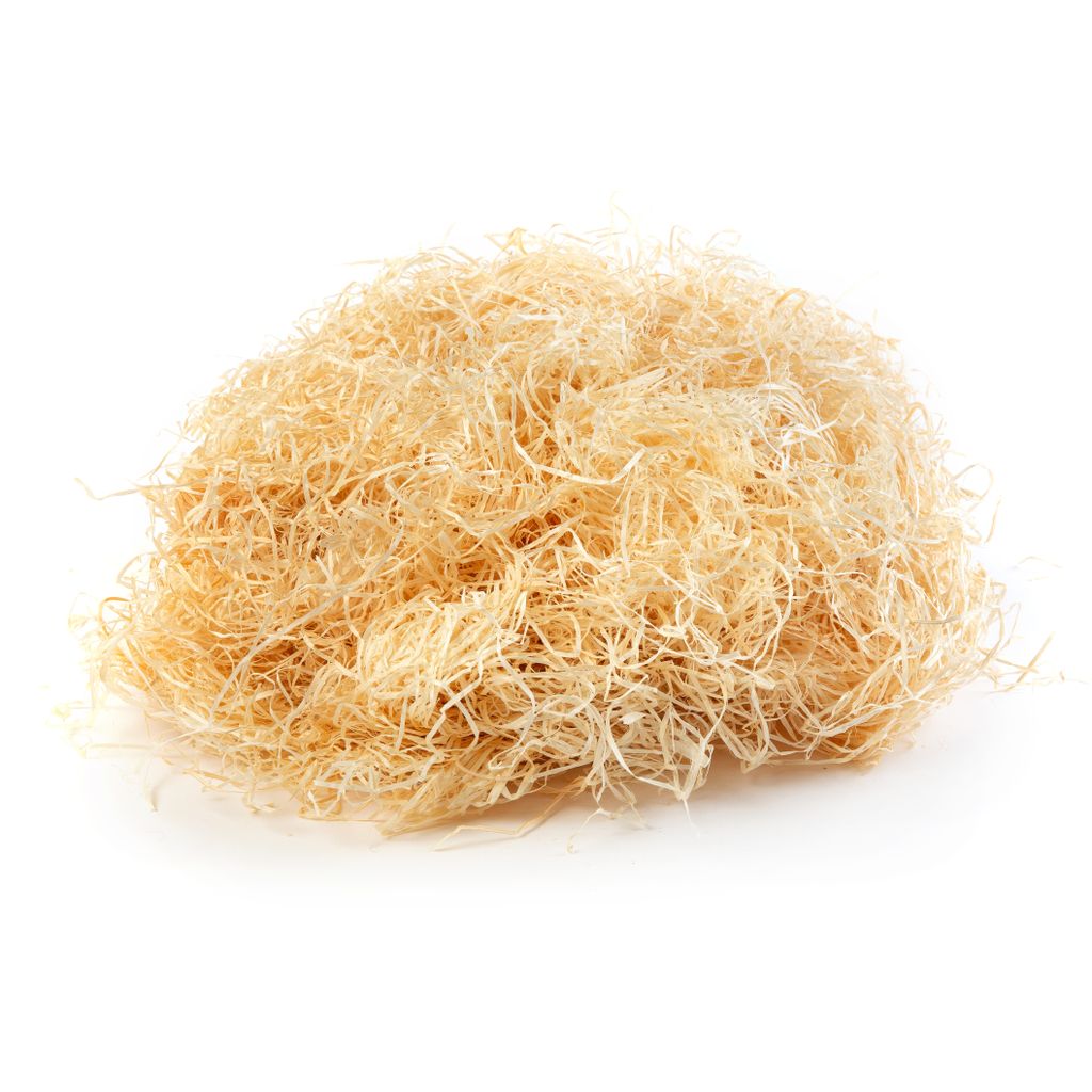 500g Holzwolle Fichte Natur in | 100%| Ideal als Füllmaterial für Deko, Geschenkverpackungen & Präsentkörbe lebensmittelecht