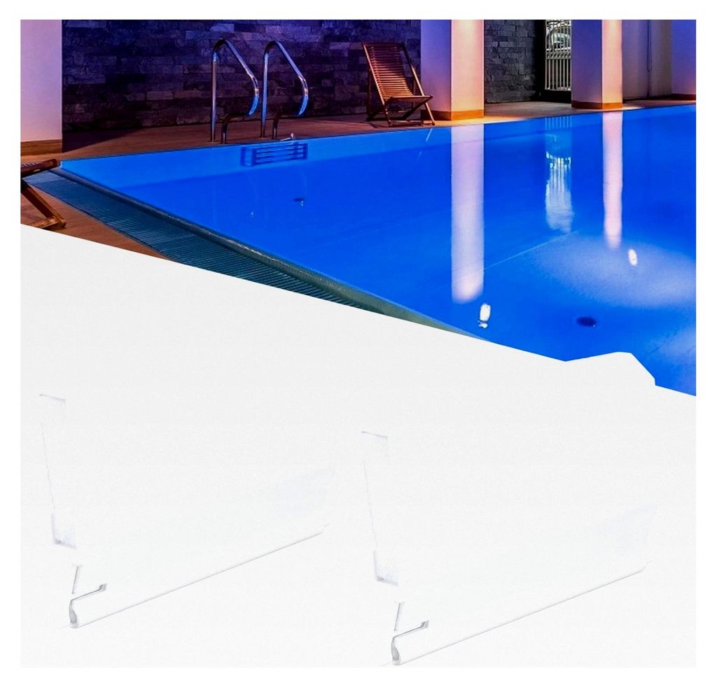 Schwimmbad Skimmer Klappe, 2 Stück, Kunststoff Abdeckung, 19,5 x 14 cm, Wehr-Türklappe für Pool