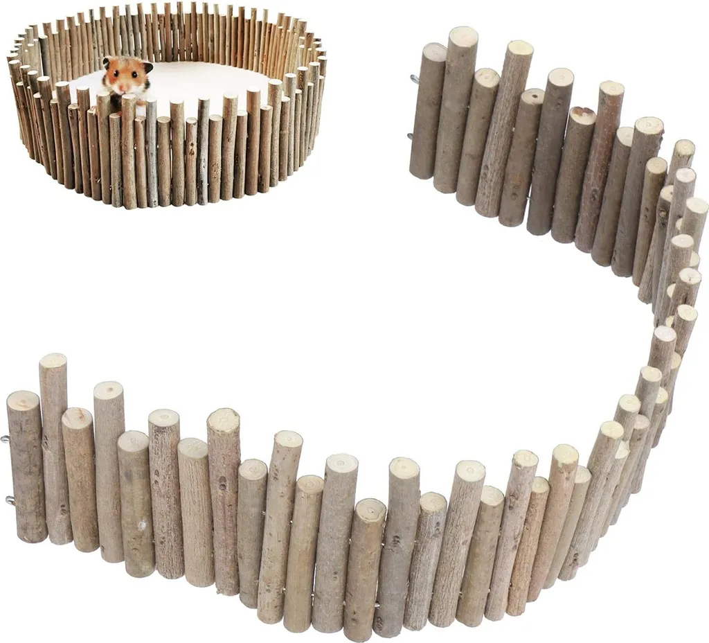 Pont anti-ennui en bois pour petit animal - Jouet naturel de 30 cm