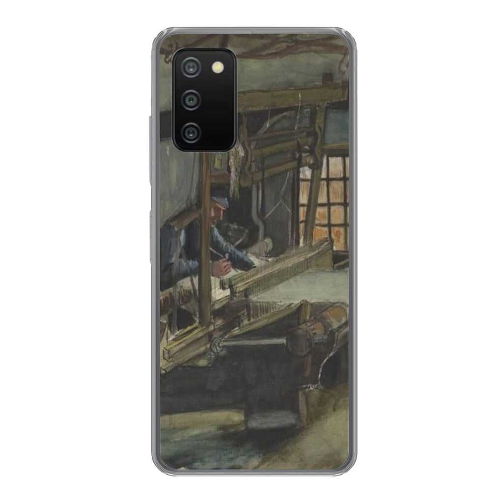 MuchoWow Handyhülle Schutzhülle Hülle für Samsung Galaxy A03s Weber - Vincent van Gogh Silikon Softcase Handy Hülle - Schutz